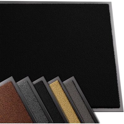 VOUNOT ® Wysokiej jakości wycieraczka do wnętrz i na zewnątrz, mata na brud antypoślizgowa, cienki chodnik do przedpokoju i na zewnątrz 90x120 cm, czarna VOUNOT ® Wysokiej jakości wycieraczka do wnętrz i na zewnątrz, mata na brud antypoślizgowa, cienki chodnik do przedpokoju i na zewnątrz 90x120 cm, czarna