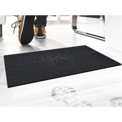 GEMITEX - Wejściowa mata 40x60cm - Wyprodukowana we Włoszech - Czarna GEMITEX - Wejściowa mata 40x60cm - Wyprodukowana we Włoszech - Czarna