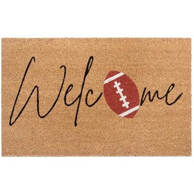 HANSE Home Mix Mats Wycieraczka kokosowa do użytku wewnątrz i na zewnątrz – mata zatrzymująca brud, naturalna, mata kokosowa Welcome Football, odporna na warunki atmosferyczne i antypoślizgowa, do HANSE Home Mix Mats Wycieraczka kokosowa do użytku wewnątrz i na zewnątrz – mata zatrzymująca brud, naturalna, mata kokosowa Welcome Football, odporna na warunki atmosferyczne i antypoślizgowa, do