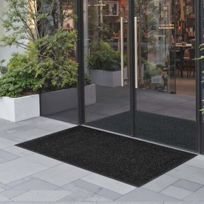 VEVOR Wycieraczka pod drzwi wejściowe, 1524 x 914 mm, komercyjna mata podłogowa do wewnątrz i na zewnątrz, stylowy dywan przemysłowy w paski, z podkładem z PCW, wytrzymały, nadaje się do prania, dywan VEVOR Wycieraczka pod drzwi wejściowe, 1524 x 914 mm, komercyjna mata podłogowa do wewnątrz i na zewnątrz, stylowy dywan przemysłowy w paski, z podkładem z PCW, wytrzymały, nadaje się do prania, dywan