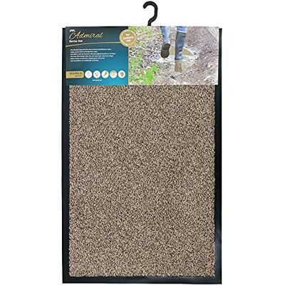 JVL Wycieraczka Admiral Barrier z mikrofibry, kamień, 60 x 90 cm, jeden rozmiar JVL Wycieraczka Admiral Barrier z mikrofibry, kamień, 60 x 90 cm, jeden rozmiar