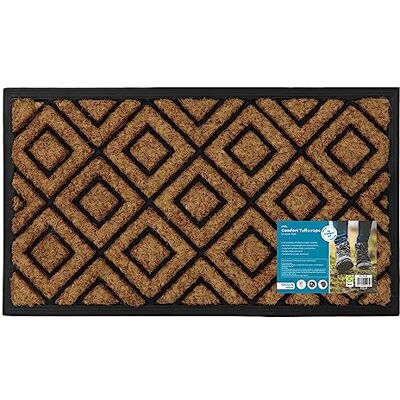 JVL Komfortowa wycieraczka z gumowym spodem z włókna kokosowego, 40 x 70 cm, diamenty JVL Komfortowa wycieraczka z gumowym spodem z włókna kokosowego, 40 x 70 cm, diamenty