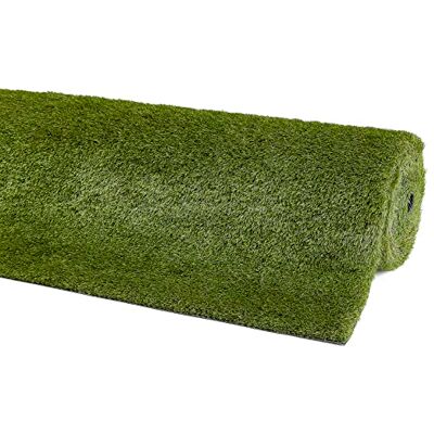 andiamo Sztuczna trawa premium Naturel odporny na warunki atmosferyczne dywan trawnikowy, wyjątkowo wytrzymały i łatwy w utrzymaniu, wysokość runa 38 mm, 133 x 300 cm, zielony andiamo Sztuczna trawa premium Naturel odporny na warunki atmosferyczne dywan trawnikowy, wyjątkowo wytrzymały i łatwy w utrzymaniu, wysokość runa 38 mm, 133 x 300 cm, zielony