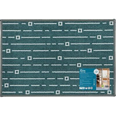 Wycieraczka JVL Savio - Teal - 40x60cm - Pranie w 30°C - Antypoślizgowa Wycieraczka JVL Savio - Teal - 40x60cm - Pranie w 30°C - Antypoślizgowa