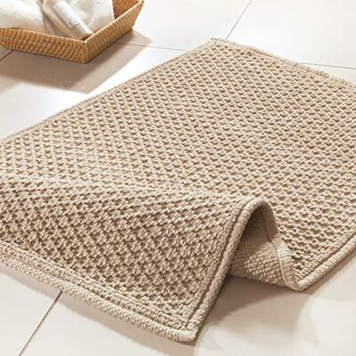 Spirella Perla dywanik łazienkowy dywanik prysznicowy mata łazienkowa 50 x 80 cm – beżowy Spirella Perla dywanik łazienkowy dywanik prysznicowy mata łazienkowa 50 x 80 cm – beżowy