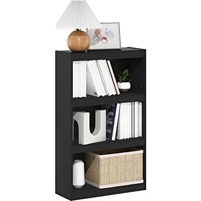 Furinno Jaya Blackwood 3-poziomowa regulowana półka na książki - Półka na książki Furinno Jaya Blackwood 3-poziomowa regulowana półka na książki - Półka na książki