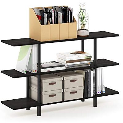 Furinno Półki bez narzędzi, drewno, espresso/czarny, jeden rozmiar Furinno Półki bez narzędzi, drewno, espresso/czarny, jeden rozmiar