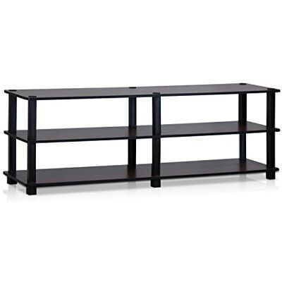 Furinno Ciemna wiśnia/czarny stolik RTV - Mebel na TV Furinno Ciemna wiśnia/czarny stolik RTV - Mebel na TV