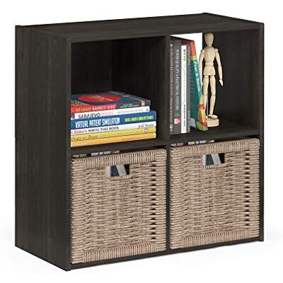 Szafka na przechowywanie Pelli Cubic Furinno - 2x2 - Espresso - Szafka na przechowywanie Szafka na przechowywanie Pelli Cubic Furinno - 2x2 - Espresso - Szafka na przechowywanie