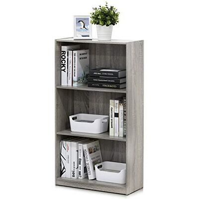 Podstawowy regał Furinno 3-piętrowy - Regał na książki Podstawowy regał Furinno 3-piętrowy - Regał na książki