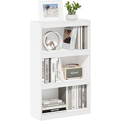 Furinno Jaya regulowany biały regał na książki - Regał Furinno Jaya regulowany biały regał na książki - Regał