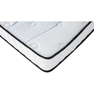EGOHOME EGO HOME Materac 140 x 200 cm, stopień twardości H3, 23 cm, ergonomiczny, 7-strefowy, wysokiej jakości materac z zimnej pianki z poszewką nadającą się do prania, oddychający materac piankowy, materac EGOHOME EGO HOME Materac 140 x 200 cm, stopień twardości H3, 23 cm, ergonomiczny, 7-strefowy, wysokiej jakości materac z zimnej pianki z poszewką nadającą się do prania, oddychający materac piankowy, materac