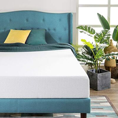 Zinus Materac podwójny z pianki z pamięcią kształtu 135 x 190 cm wysokość materaca 20 cm materac z zielonej herbaty Zinus Materac podwójny z pianki z pamięcią kształtu 135 x 190 cm wysokość materaca 20 cm materac z zielonej herbaty