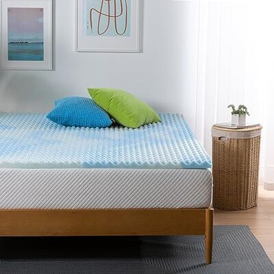 Zinus Nakładka na materac 90 x 125 cm – wysokość 3,8 cm – pianka żelowa z pamięcią kształtu Zinus Nakładka na materac 90 x 125 cm – wysokość 3,8 cm – pianka żelowa z pamięcią kształtu