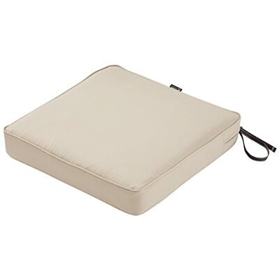 Classic Accessories Montlake Wodoodporna 48 x 48 x 7,6 cm kwadratowa poduszka na siedzisko ogrodowe, poduszka na krzesło ogrodowe, antyczny beż, poszewka na poduszkę ogrodową Classic Accessories Montlake Wodoodporna 48 x 48 x 7,6 cm kwadratowa poduszka na siedzisko ogrodowe, poduszka na krzesło ogrodowe, antyczny beż, poszewka na poduszkę ogrodową