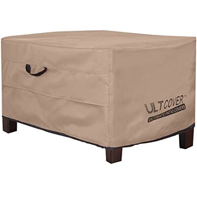 ULTCOVER Waterproof Patio Ottoman Cover Rectangular Outdoor Side Table Furniture Covers Size 40L x 30W x 20H inch ULTCOVER Waterproof Patio Ottoman Cover Rectangular Outdoor Side Table Furniture Covers Size 40L x 30W x 20H inch