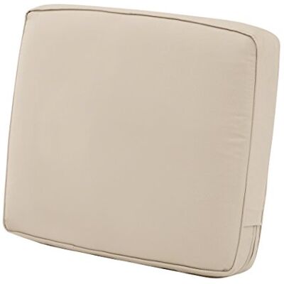 Classic Accessories Montlake FadeSafe wodoodporna, 50 x 50 x 10 cm, poduszka na oparcie na patio, beżowa, poduszka do siedzenia na zewnątrz Classic Accessories Montlake FadeSafe wodoodporna, 50 x 50 x 10 cm, poduszka na oparcie na patio, beżowa, poduszka do siedzenia na zewnątrz