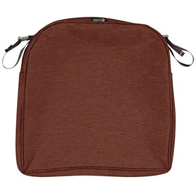 Classic Accessories Montlake Water-Resistant 20 x 20 x 2 Inch Square Outdoor Seat Cushion Slip Cover, Patio Furniture Chair Cushion Cover, Heather Henna Red, Patio Furniture Cushion Covers Classic Accessories Montlake Water-Resistant 20 x 20 x 2 Inch Square Outdoor Seat Cushion Slip Cover, Patio Furniture Chair Cushion Cover, Heather Henna Red, Patio Furniture Cushion Covers