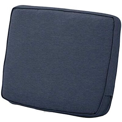 Classic Accessories Montlake FadeSafe wodoodporna poduszka na oparcie na patio, 50 x 56 cm x 10 cm, niebieski wrzosowy indygo, poduszki do siedzenia na zewnątrz Classic Accessories Montlake FadeSafe wodoodporna poduszka na oparcie na patio, 50 x 56 cm x 10 cm, niebieski wrzosowy indygo, poduszki do siedzenia na zewnątrz