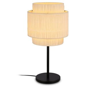 Briloner - Lampa stołowa Papper, abażur z rafii, E27, naturalny - Lampa stołowa Briloner - Lampa stołowa Papper, abażur z rafii, E27, naturalny - Lampa stołowa