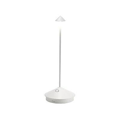 Zafferano , Lampa Pina, Bezprzewodowa Zasilana Akumulatorowo Lampa Stołowa ze Sterowaniem Dotykowym, Również do Użytku Zewnętrznego, Ściemniacz, 2200-3000 K, Wysokość 29 cm, Kolor Biały Zafferano , Lampa Pina, Bezprzewodowa Zasilana Akumulatorowo Lampa Stołowa ze Sterowaniem Dotykowym, Również do Użytku Zewnętrznego, Ściemniacz, 2200-3000 K, Wysokość 29 cm, Kolor Biały