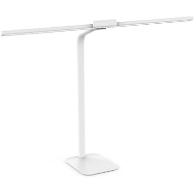 Unilux , STRATA BASE, lampa biurkowa LED z metalową podstawą, amplituda światła 66 cm, bezprzewodowy pilot, sterowanie dotykowe, 4 funkcje timera, ochrona oczu, port USB, nowoczesny design, biała Unilux , STRATA BASE, lampa biurkowa LED z metalową podstawą, amplituda światła 66 cm, bezprzewodowy pilot, sterowanie dotykowe, 4 funkcje timera, ochrona oczu, port USB, nowoczesny design, biała