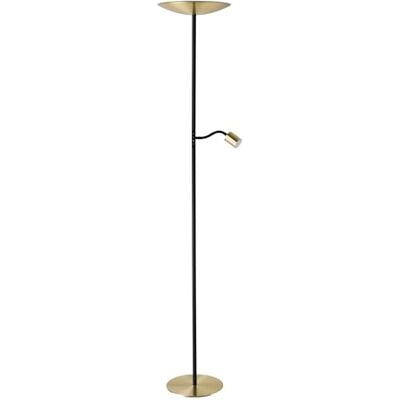 EGLO Conivarino lampa stojąca LED, oprawa do salonu oprawa sufitowa elastyczna czytania oprawa z możliwością ściemniania dotykowego stal szczotkowana mosiądz ciepła biel 170 cm EGLO Conivarino lampa stojąca LED, oprawa do salonu oprawa sufitowa elastyczna czytania oprawa z możliwością ściemniania dotykowego stal szczotkowana mosiądz ciepła biel 170 cm