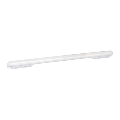 EGLO LED lampa do wilgotnych pomieszczeń Pro LED-E, możliwość łączenia, 5000 lumenów, oświetlenie piwnicy, garażu, oprawa sufitowa 114 cm, biała, neutralna biel, IP65 EGLO LED lampa do wilgotnych pomieszczeń Pro LED-E, możliwość łączenia, 5000 lumenów, oświetlenie piwnicy, garażu, oprawa sufitowa 114 cm, biała, neutralna biel, IP65