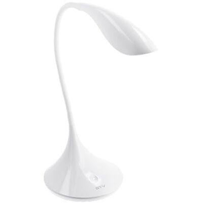 GTV HALLEY lampa biurkowa LED 8 W 500 lm 4000 K neutralna biel, lampa stołowa, ściemniana, 3 stopnie z elastycznym ramieniem typu łabędzia szyja, minimalistyczny przełącznik dotykowy, biała GTV HALLEY lampa biurkowa LED 8 W 500 lm 4000 K neutralna biel, lampa stołowa, ściemniana, 3 stopnie z elastycznym ramieniem typu łabędzia szyja, minimalistyczny przełącznik dotykowy, biała