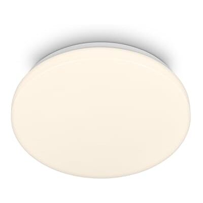 BRILONER Lampa sufitowa LED do łazienki, ciepła biel, ochrona przed kurzem i zachlapaniem, 12 W, 1300 lm, lampa sufitowa, kuchnia, toaleta, 27 x 6,5 cm, biała BRILONER Lampa sufitowa LED do łazienki, ciepła biel, ochrona przed kurzem i zachlapaniem, 12 W, 1300 lm, lampa sufitowa, kuchnia, toaleta, 27 x 6,5 cm, biała