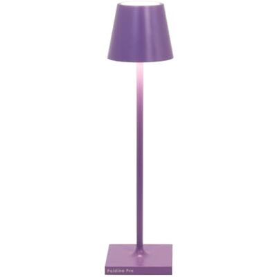 Zafferano , Lampa Poldina Micro, Akumulatorowa Bezprzewodowa Lampa Stołowa ze Sterowaniem Dotykowym, do Użytku Wewnętrznego i Zewnętrznego, Ściemniacz, 2200-3000 K, Wysokość 27,5 cm, Liliowy Zafferano , Lampa Poldina Micro, Akumulatorowa Bezprzewodowa Lampa Stołowa ze Sterowaniem Dotykowym, do Użytku Wewnętrznego i Zewnętrznego, Ściemniacz, 2200-3000 K, Wysokość 27,5 cm, Liliowy