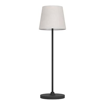 EGLO Leonero Lampa stołowa LED, bezprzewodowa, czarno-beżowa lampka nocna z metalu z tekstylnym kloszem, dotykowa ściemniana, ładowana przez USB, ciepła biel-neutralna biel EGLO Leonero Lampa stołowa LED, bezprzewodowa, czarno-beżowa lampka nocna z metalu z tekstylnym kloszem, dotykowa ściemniana, ładowana przez USB, ciepła biel-neutralna biel