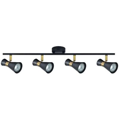 Blendend Listwa zasilająca do 4 reflektorów GU10 w eleganckim czarnym kolorze ze skórzanym wykończeniem. Wymiary: 15 x 69,5 x 8,5 cm. Idealny do nowoczesnego i wyrafinowanego oświetlenia w każdej przestrzeni. Blendend Listwa zasilająca do 4 reflektorów GU10 w eleganckim czarnym kolorze ze skórzanym wykończeniem. Wymiary: 15 x 69,5 x 8,5 cm. Idealny do nowoczesnego i wyrafinowanego oświetlenia w każdej przestrzeni.