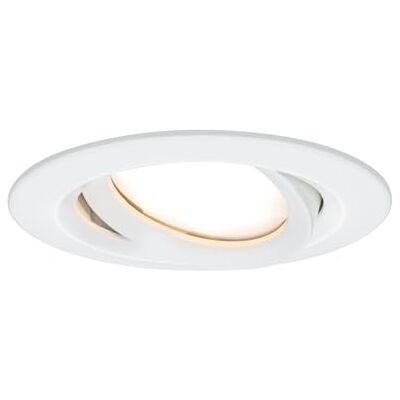 Paulmann 93681 Nova Plus LED oprawa do zabudowy, okrągła, wychylna, 1x6,8W, IP65, możliwość ściemniania, biały matowy, spot, aluminium, 2700K Paulmann 93681 Nova Plus LED oprawa do zabudowy, okrągła, wychylna, 1x6,8W, IP65, możliwość ściemniania, biały matowy, spot, aluminium, 2700K