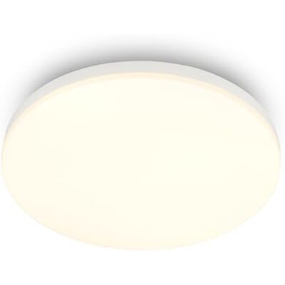 BRILONER Lampa sufitowa LED z ciepłym białym światłem, 18 W i 1850 lm, kompaktowa oprawa do oświetlenia sufitowego, idealna jako lampa do salonu, kuchni i sypialni, 26 x 6 cm, biały BRILONER Lampa sufitowa LED z ciepłym białym światłem, 18 W i 1850 lm, kompaktowa oprawa do oświetlenia sufitowego, idealna jako lampa do salonu, kuchni i sypialni, 26 x 6 cm, biały