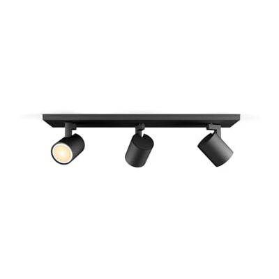 Philips White Ambiance Runner Spot 3 x 5 W GU10 pilot w zestawie, możliwość ściemniania, sterowanie aplikacją, kompatybilny z Amazon Alexa (Echo, Echo Dot) Philips White Ambiance Runner Spot 3 x 5 W GU10 pilot w zestawie, możliwość ściemniania, sterowanie aplikacją, kompatybilny z Amazon Alexa (Echo, Echo Dot)
