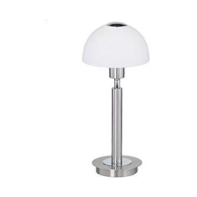 WOFI Action lampa stołowa, 1-żarówkowa, seria Amber, 1 x E14, 3 W, wysokość 29 cm, średnica 14 cm, matowy nikiel 857501640000 WOFI Action lampa stołowa, 1-żarówkowa, seria Amber, 1 x E14, 3 W, wysokość 29 cm, średnica 14 cm, matowy nikiel 857501640000