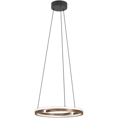 EGLO LED lampa wisząca Mezzomonte, regulowana pilotem, do jadalni, metal czarny, brąz, biały, ciepłe i zimne światło, 4700 lumenów EGLO LED lampa wisząca Mezzomonte, regulowana pilotem, do jadalni, metal czarny, brąz, biały, ciepłe i zimne światło, 4700 lumenów