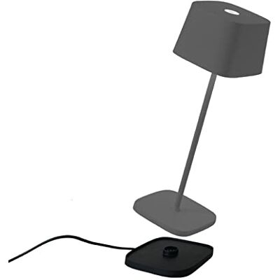 Zafferano , Lampa Ofelia, Zasilana Akumulatorowo Bezprzewodowa Lampa Stołowa ze Sterowaniem Dotykowym, Również Jako Lampa Zewnętrzna, Ściemniacz, 2200-3000 K, Wysokość 29 cm, Kolor Ciemnoszary Zafferano , Lampa Ofelia, Zasilana Akumulatorowo Bezprzewodowa Lampa Stołowa ze Sterowaniem Dotykowym, Również Jako Lampa Zewnętrzna, Ściemniacz, 2200-3000 K, Wysokość 29 cm, Kolor Ciemnoszary