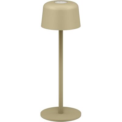 goobay Bezprzewodowa lampa stołowa LED 25 cm, 3 poziomy jasności, sterowanie dotykowe, 150 lm, 3000 K, ciepła biel, żywotność baterii do 12 godzin, IP44, metalowa obudowa, z kablem do ładowania USB-C goobay Bezprzewodowa lampa stołowa LED 25 cm, 3 poziomy jasności, sterowanie dotykowe, 150 lm, 3000 K, ciepła biel, żywotność baterii do 12 godzin, IP44, metalowa obudowa, z kablem do ładowania USB-C
