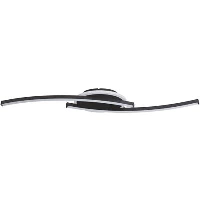 EGLO LED lampa sufitowa Lungolago, do salonu i sypialni, metalowo-plastikowa, czarna, ciepła biel, 74 cm EGLO LED lampa sufitowa Lungolago, do salonu i sypialni, metalowo-plastikowa, czarna, ciepła biel, 74 cm
