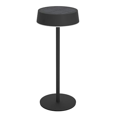 EGLO Simeri Solarna lampa stołowa LED na zewnątrz, bezprzewodowa lampa stołowa na baterie, dotykowa, ściemniana, z metalu w kolorze czarnym, ciepła biel, neutralna biel, zimna biel, IP54 EGLO Simeri Solarna lampa stołowa LED na zewnątrz, bezprzewodowa lampa stołowa na baterie, dotykowa, ściemniana, z metalu w kolorze czarnym, ciepła biel, neutralna biel, zimna biel, IP54
