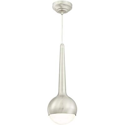 Westinghouse Lighting 6329740 A++ do A, jednobarwna lampa wisząca LED, wykonanie ze szkłem mlecznym, 7,5 W, zintegrowany, szczotkowany nikiel, 17 x 17 x 182 cm Westinghouse Lighting 6329740 A++ do A, jednobarwna lampa wisząca LED, wykonanie ze szkłem mlecznym, 7,5 W, zintegrowany, szczotkowany nikiel, 17 x 17 x 182 cm