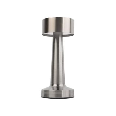 PRENDELUZ Lampa LED Niski Akumulator Srebrny ściemniany CCT (1500K/3000K/6000K) Aktywacja dotykowa 2W 1200mAh USB-C 21x9 cm Elegancka lampa pomocnicza biurkowa PRENDELUZ Lampa LED Niski Akumulator Srebrny ściemniany CCT (1500K/3000K/6000K) Aktywacja dotykowa 2W 1200mAh USB-C 21x9 cm Elegancka lampa pomocnicza biurkowa