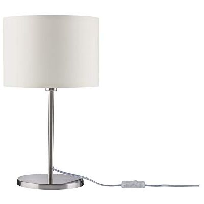 Paulmann 70923 Lampa stołowa Tessa okrągła maks. 40 W lampka nocna kremowa, żelazo szczotkowane lampa stołowa metal, tkanina E14 Paulmann 70923 Lampa stołowa Tessa okrągła maks. 40 W lampka nocna kremowa, żelazo szczotkowane lampa stołowa metal, tkanina E14