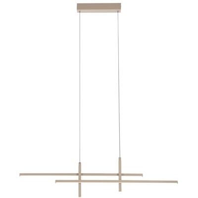 EGLO Lampa wisząca LED Trepiliano, oświetlenie sufitowa nad stół, metalowa w kolorze piaskowym, ciepłe białe światło, 2500 lumenów EGLO Lampa wisząca LED Trepiliano, oświetlenie sufitowa nad stół, metalowa w kolorze piaskowym, ciepłe białe światło, 2500 lumenów