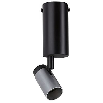 Paulmann 79520 Neordic lampa sufitowa Runa maks. 20 W ściemniana lampa ścienna czarna, antracyt salon metal światło sufitowe GU10 Paulmann 79520 Neordic lampa sufitowa Runa maks. 20 W ściemniana lampa ścienna czarna, antracyt salon metal światło sufitowe GU10