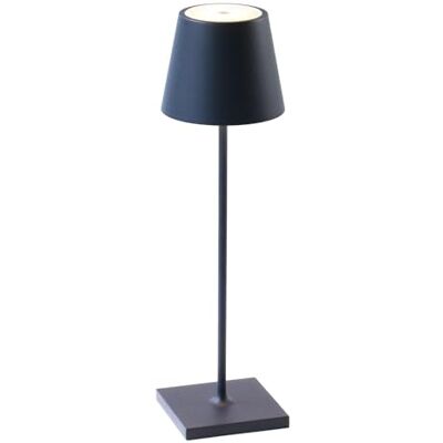 Zafferano , Poldina Pro, Akumulatorowa Lampa Stołowa Bezprzewodowa ze Sterowaniem Dotykowym, do Salonu i na Zewnątrz, Ściemniacz, 2200-3000 K, Wysokość 38 cm, Niebieski Stalowy, Amazon Exclusive Zafferano , Poldina Pro, Akumulatorowa Lampa Stołowa Bezprzewodowa ze Sterowaniem Dotykowym, do Salonu i na Zewnątrz, Ściemniacz, 2200-3000 K, Wysokość 38 cm, Niebieski Stalowy, Amazon Exclusive