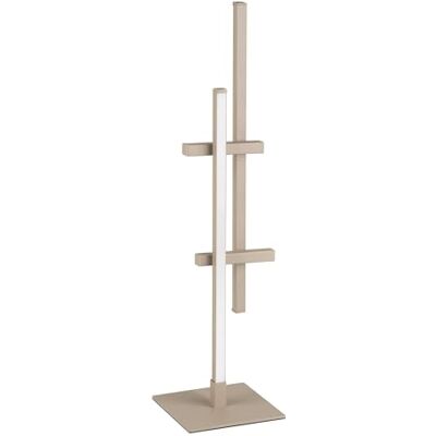 EGLO Lampa stołowa LED Trepiliano, oświetlenie nocna w formie pręta, metalowa, piaskowa, ciepłe białe światło, wysokość 47 cm, na stół lub parapet EGLO Lampa stołowa LED Trepiliano, oświetlenie nocna w formie pręta, metalowa, piaskowa, ciepłe białe światło, wysokość 47 cm, na stół lub parapet