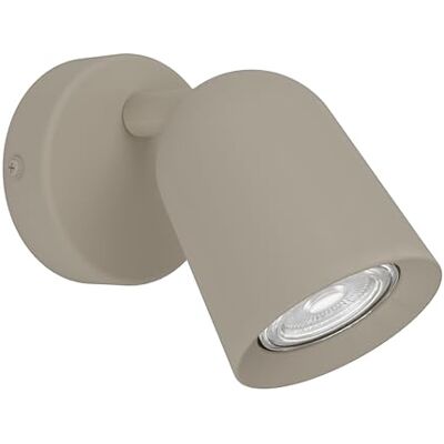 EGLO lampa ścienna Camaldoli, światło do wewnątrz światło czytania z elastycznym reflektorem wychylny reflektor ścienny ze stali w kolorze piaskowym oprawa GU10 EGLO lampa ścienna Camaldoli, światło do wewnątrz światło czytania z elastycznym reflektorem wychylny reflektor ścienny ze stali w kolorze piaskowym oprawa GU10
